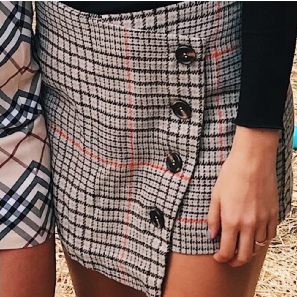 Plaid skort